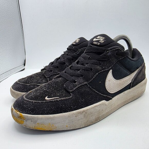 Nike SB Force 58 Men Size 7 Black White Skateboard Skate Shoes CZ2959-001 - Picture 4 of 13